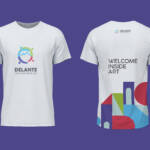 T-Shirt Unisex con logo e grafica Delante